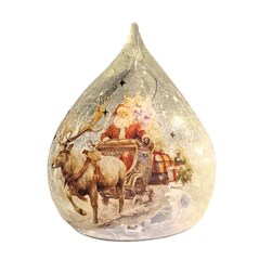 LED Teardrop Santa 15cm LED Teardrop Santa 15cm