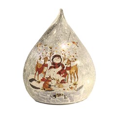 LED Teardrop Snowman 15cm LED Teardrop Snowman 15cm