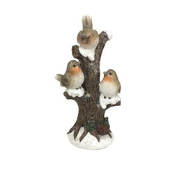 LED Tree With Robins 22cm LED Tree With Robins 22cm