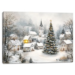 LED Village Canvas 40x30cm