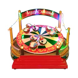 Animated LED Teacup Ride 26x20cm Animated LED Teacup Ride 26x20cm