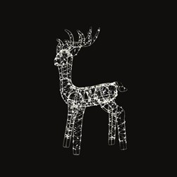 LED Warm White Reindeer (300L) 45cm LED Warm White Reindeer (300L) 45cm