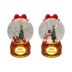 LED Xmas Globe Spner 16cm Asst