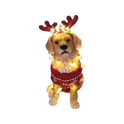 LED Christmas Retriever Puppy 12x26cm LED Christmas Retriever Puppy 12x26cm