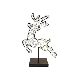 LED Reindeer Black (122L) 41cm