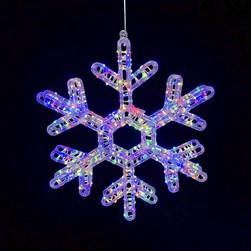 LED (500L) Snowflake Multi Coloured 42cm