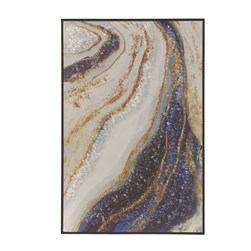 Marble Crystal Art Blue and Gold 60x90cm Marble Crystal Art Blue and Gold 60x90cm