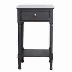 Marbled Top 1 Drawer Accent Table Marbled Top 1 Drawer Accent Table