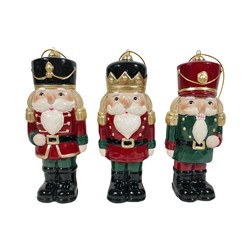 Nutcracker Tree Decoration 12cm 3 Assorted Nutcracker Tree Decoration 12cm 3 Assorted