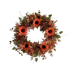 Orange Gerbera Wreath 40cm Orange Gerbera Wreath 40cm