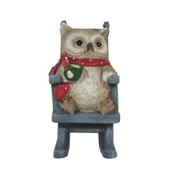 Owl In Chair 12x17cm Owl In Chair 12x17cm
