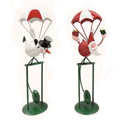 Parachute Christmas Figurines 32cm 2 Assorted