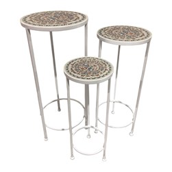 Paraiso Set of 3 Plant Stands – Bird Design 65cm/60cm/50cm