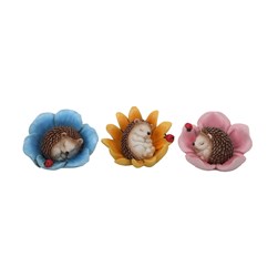 Petal Hedgehogs 6cm 3 Asst