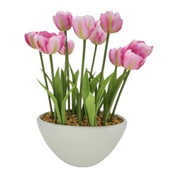 Pink Tulip Pot 33cm