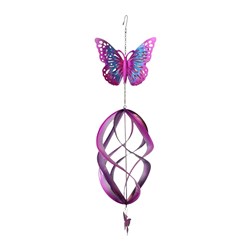 Pink Butterfly Wind Spinner 73cm Pink Butterfly Wind Spinner 73cm
