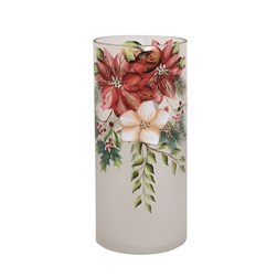 Poinsettia Candle Holder 22cm Poinsettia Candle Holder 22cm