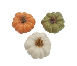Pumpkins 11x8cm 3 Assorted Colours Pumpkins 11x8cm 3 Assorted Colours