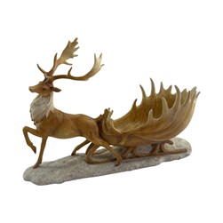 Reindeer & Sleigh 53x35cm