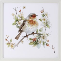 Robin Crystal Picture 50cm