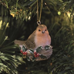 Robin Hanging Tree Decoration 4.5cm Robin Hanging Tree Decoration 4.5cm