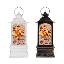 Robin Spinner Lantern 22cm 2 Assorted
