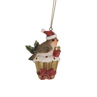Robin Hanging Tree Decoration 7.5cm
