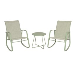 Rocking Chairs & Table Set Green Rocking Chairs & Table Set Green