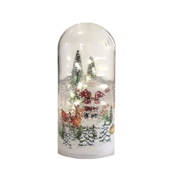 Rotating Santa Glass Dome 21cm Rotating Santa Glass Dome 21cm