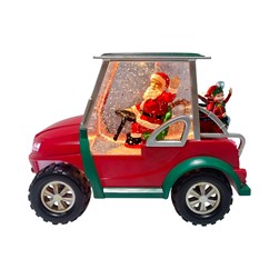 Santa Golf Buggy Spinner 25cm Santa Golf Buggy Spinner 25cm