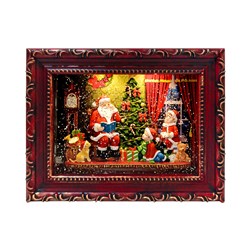 Santa Frame Spinner 24.5cm