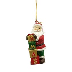 Santa Hanging Decoration 9cm Santa Hanging Decoration 9cm