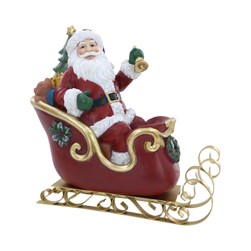 Santa In Sleigh 25 x 23cm Santa In Sleigh 25 x 23cm