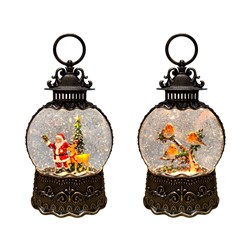 Santa Robin Spinner 25cm Assorted