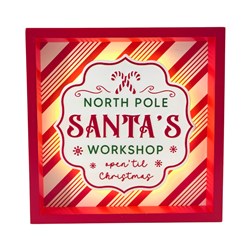 Santa's Workshop Sign 18cm