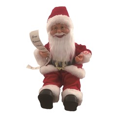 Seated Singing & Dancing Musical Santa 30cm Seated Singing & Dancing Musical Santa 30cm