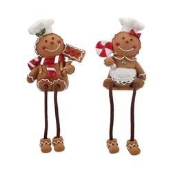 Shelf Gingerbread 8cm 2 Assorted