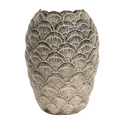 Shell Design Vase Beige/Brown 33cm Shell Design Vase Beige/Brown 33cm