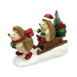 Sledging Hedgehogs 15x11cm Sledging Hedgehogs 15x11cm