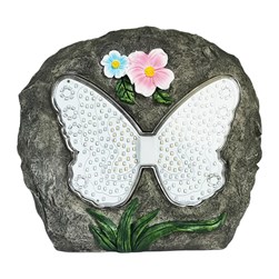 Solar Stone Butterfly 16cm