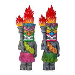 Solar Tikki Warrior 17x45cm 2 Assorted Solar Tikki Warrior 17x45cm 2 Assorted