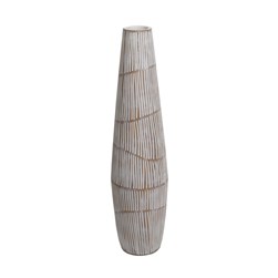 Tall Bullet Vase with Etched Resin Texture 68.5cm Tall Bullet Vase with Etched Resin Texture 68.5cm
