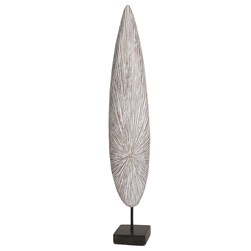 Tall Decorative Leaf Sculpture on Stand 70.5cm Tall Decorative Leaf Sculpture on Stand 70.5cm