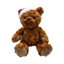 Musical Teddy It's Beginning To Look Like Christmas 30cm