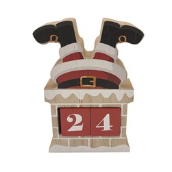 Upside Down Santa Advent Calendar 13cm Upside Down Santa Advent Calendar 13cm