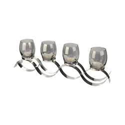 Wave 4 Tealight Holder 47x17cm Wave 4 Tealight Holder 47x17cm