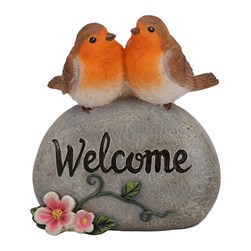 Welcome Robins 8x9.5cm