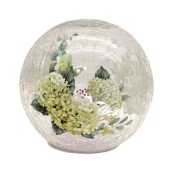 White Hydrangea LED Ball 14cm White Hydrangea LED Ball 14cm
