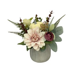 White Rose Ceramic Pot 27cm