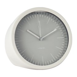 White Table Clock 15cm